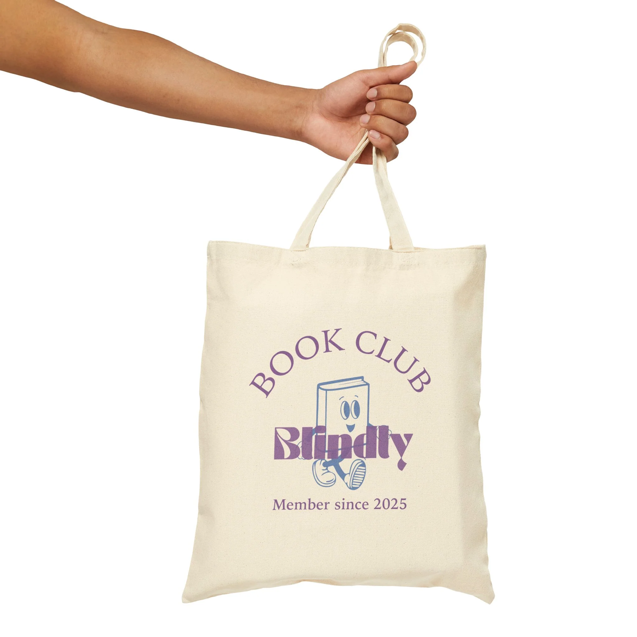Book Club Cotton Canvas Tote Bag - Image 3