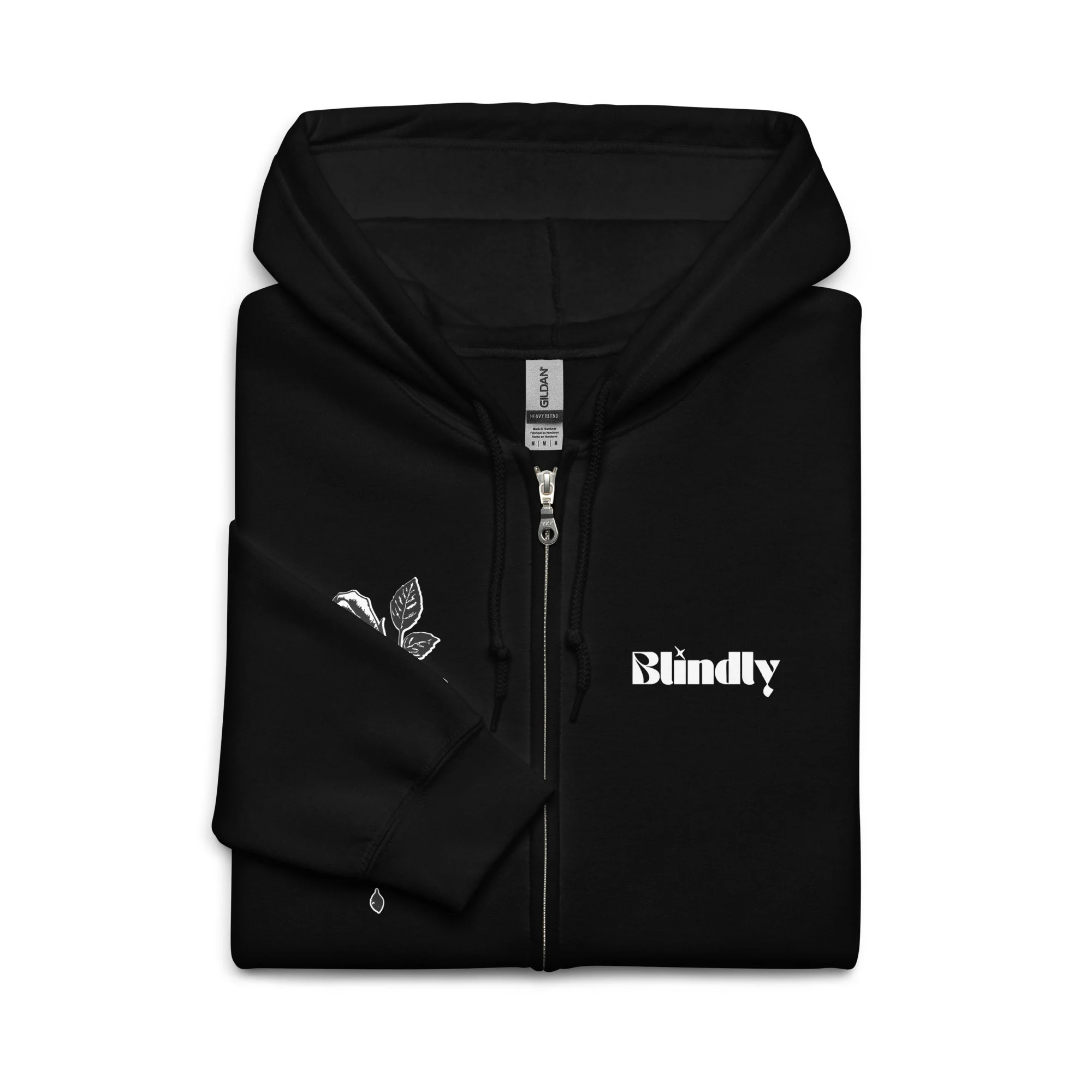 Dark Romance Rose Unisex heavy blend zip hoodie - Image 4